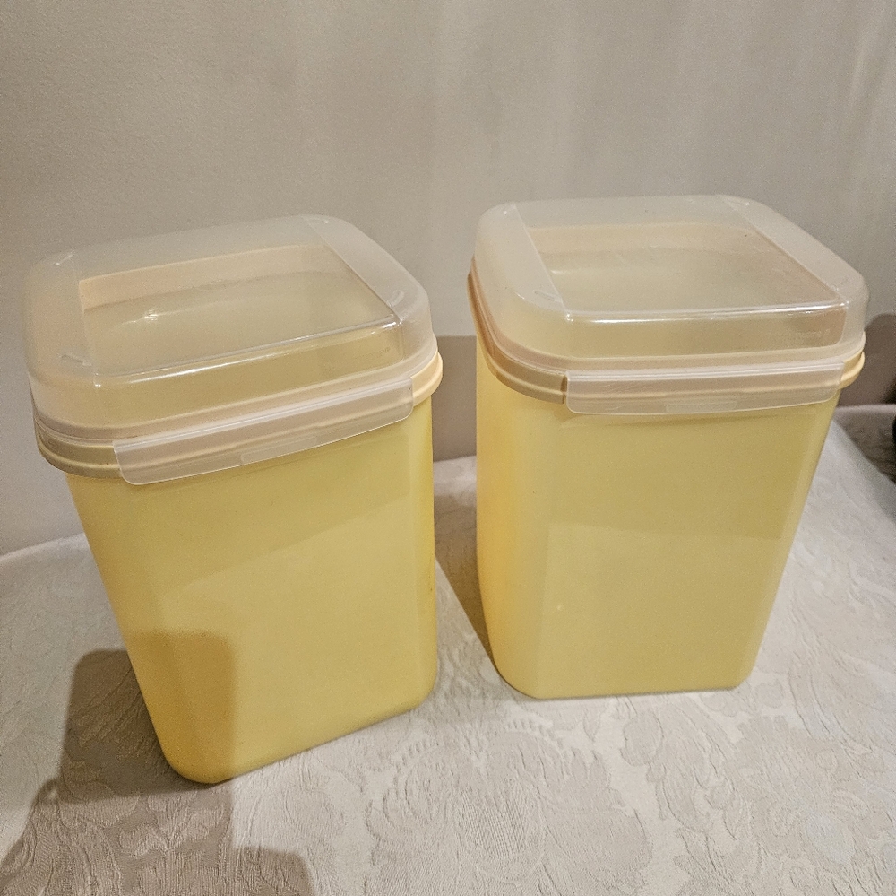 Two Tupperware Storage - 10 1/2 x 7